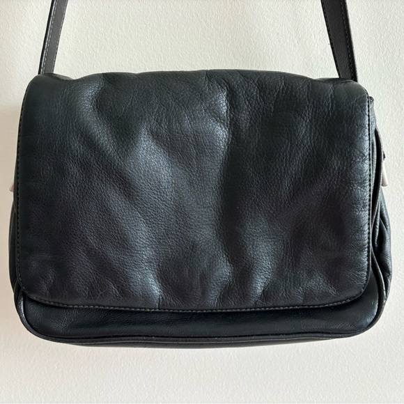 Vintage leather shoulder bag brown size Medium 90’s - Picture 4 of 17